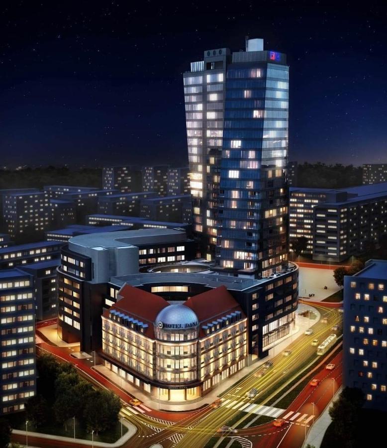 Hanza Tower De Lux Apartament シュチェチン エクステリア 写真